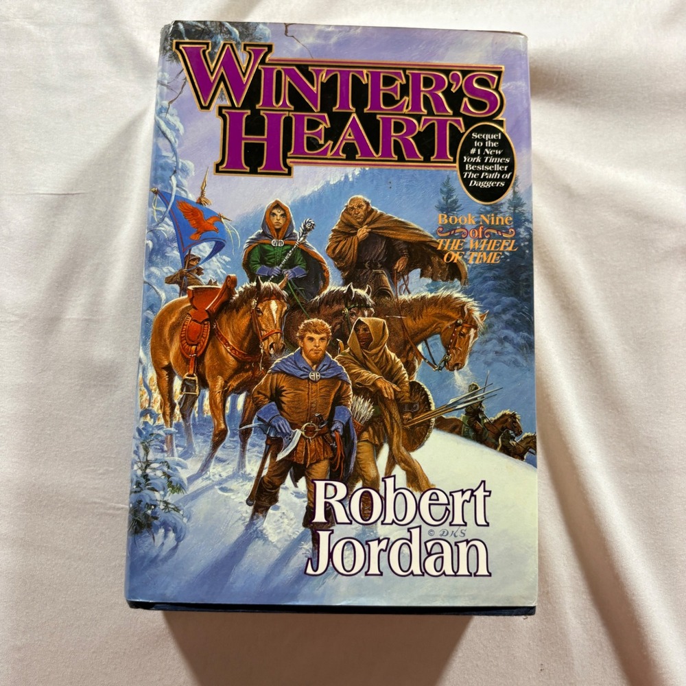 Robert Jordan Winter's Heart Wheel of Time Book 9 First Edition Hardcover 2000